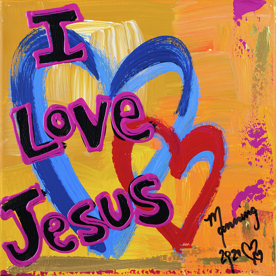 Forever Love NY-W21-FLV-027 Painting by Richard Sean Manning