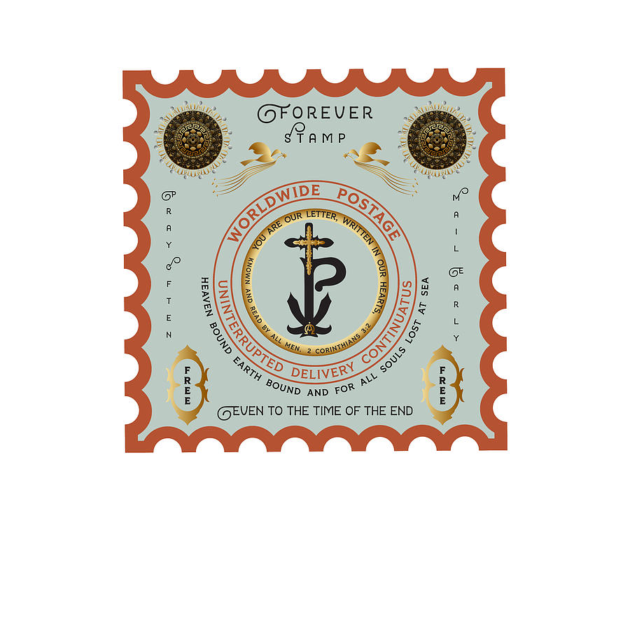 Forever Stamp Digital Art by Alan Bennington Fine Art America