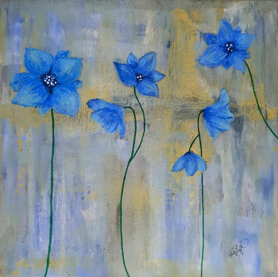 Forget Me Not Pastel by Carrie Schiffler