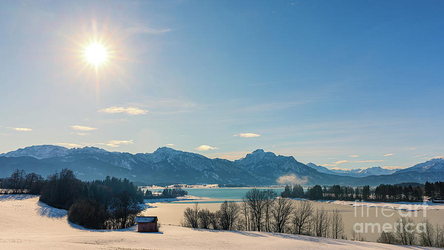 Forggensee in Winter Photograph by Henk Meijer Photography
