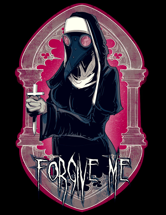 Forgive Me Drawing by Ludwig Van Bacon