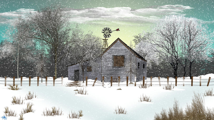Forgotten Barn Digital Art by Mark Tully