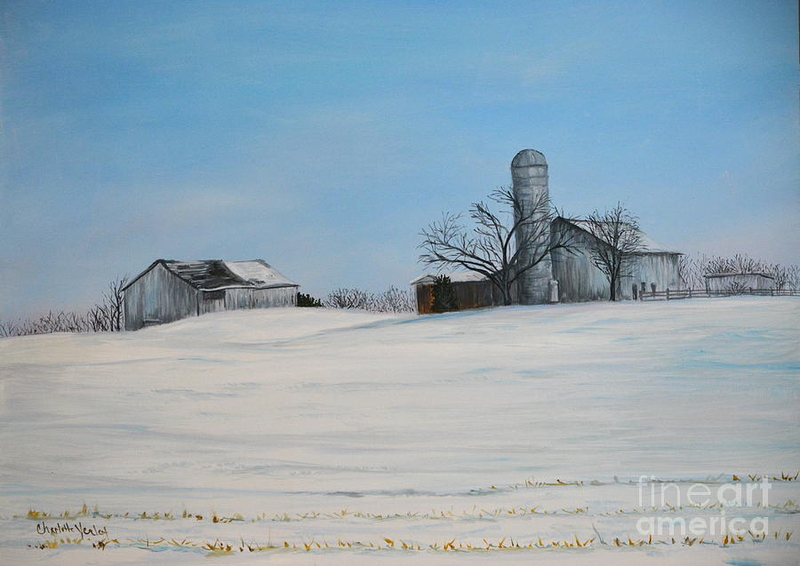 Forgotten Farm Painting by Charlotte Yealey