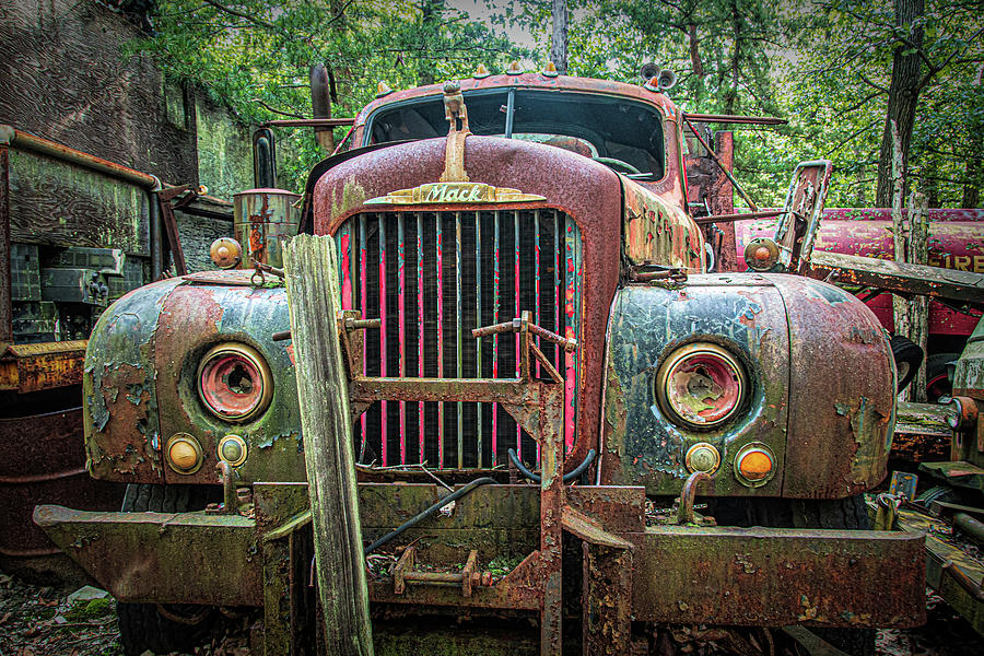 Forgotten Mack Truck Photograph by Kristia Adams