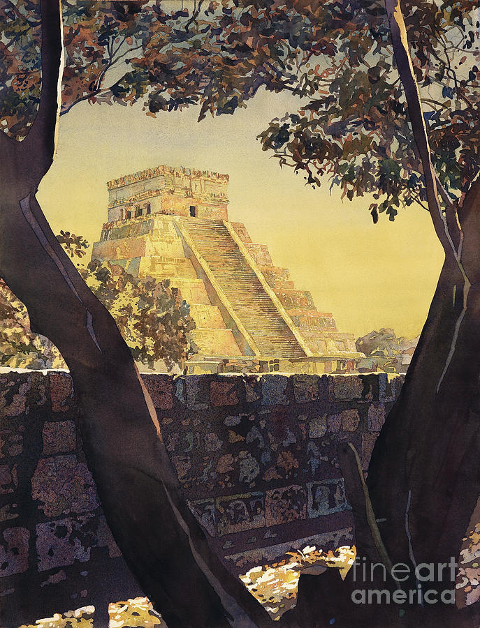 Architecture Painting - Forgotten- Mexico by Ryan Fox
