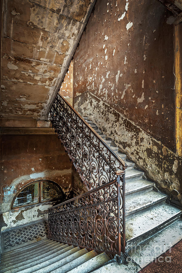 Forgotten staircase Photograph by Delphimages Photo Creations
