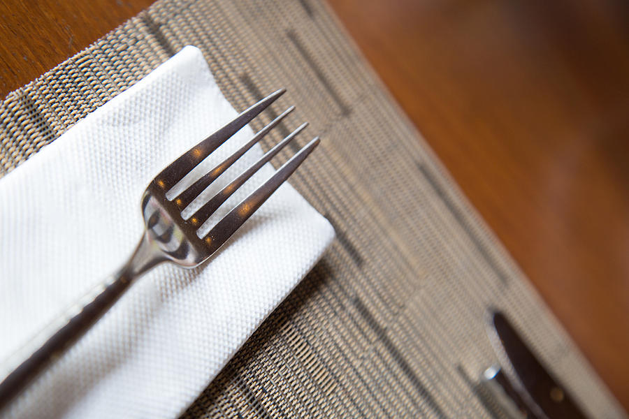 Fork on a napkin. Photograph by A454