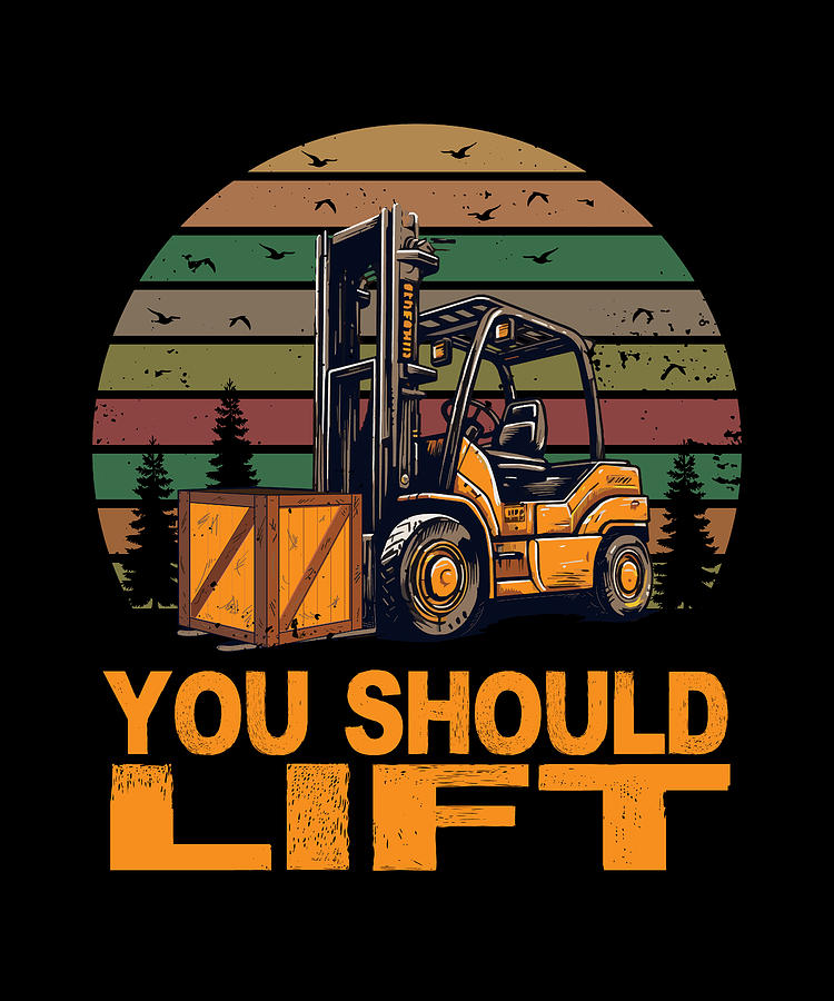 Forklift Certified Lift Some Weights Forklift Operator Digital Art By 