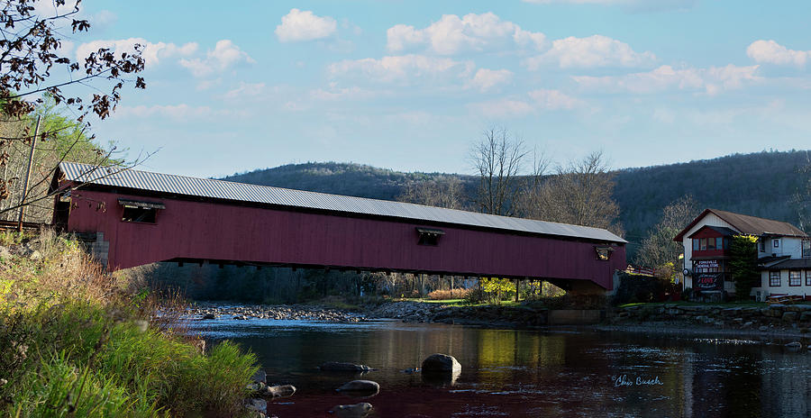 Forksville Covered Bridge Photograph by Chris Busch