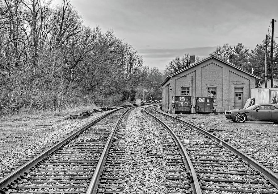 Forlorn Railroad Tracks To Nowhere Photograph