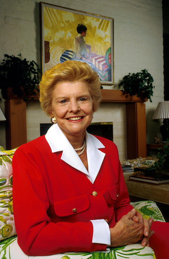 Former First Lady Betty Ford 1987 Photo Session Photograph by Bob Riha Jr