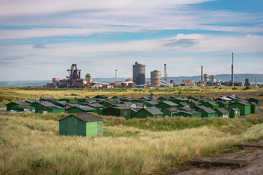 Former Redcar Steelworks from South Gare Photograph by Gary Eason