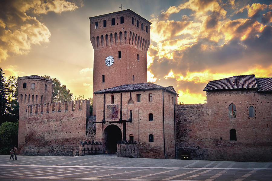 Castle Photograph - Formigine castle in province of Modena - Emilia Romagna region - Italy local landmarks by Luca Lorenzelli