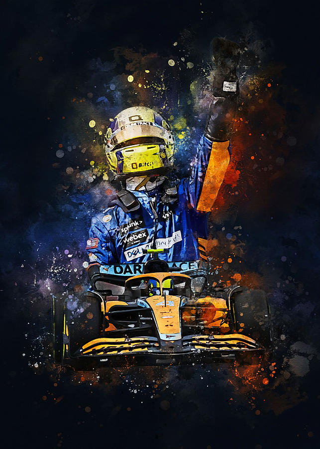 Formula 1 Norris Poster DUKE STUDIO Tapestry - Textile by Anthony ...