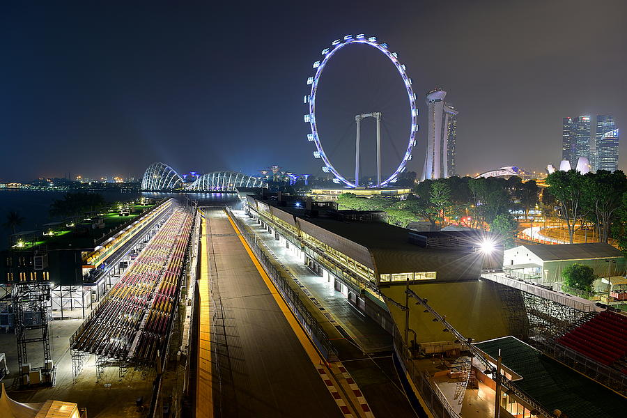 Formula One Racing Track, Singapore Photograph by AhLamb