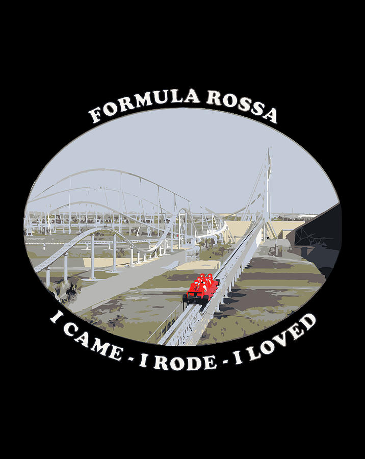 Formula Rossa Roller Coaster Digital Art by Luke Henry