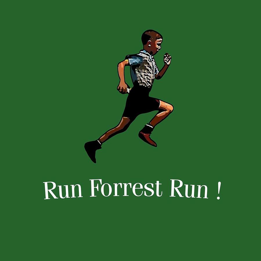 FORREST GUMP RUNNING Poster Digital Art by Maria Sanchez | Fine Art America