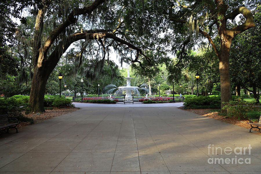 Forsyth Park Fountain in Savannah 0632 Photograph by Jack Schultz