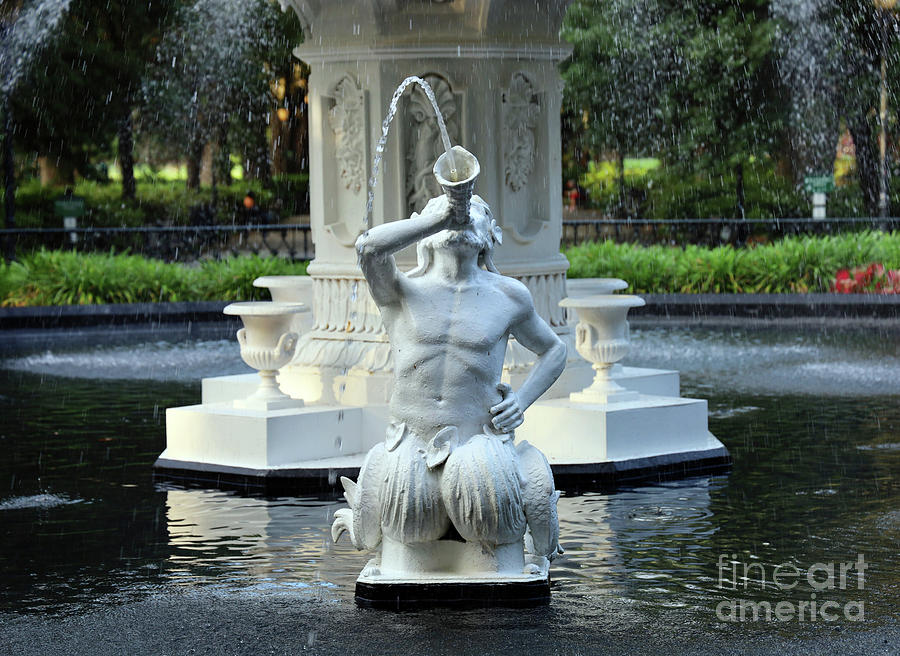 Forsyth Park Fountain in Savannah 0638 Photograph by Jack Schultz