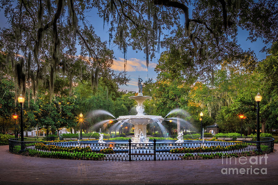 Forsyth Park Fountain Photograph by Inge Johnsson