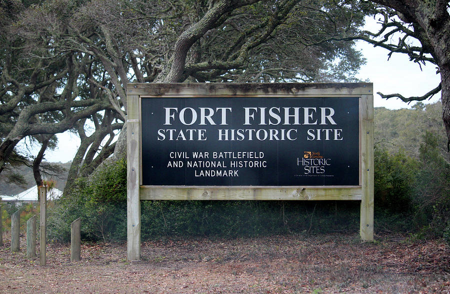 Fort Fisher Sign Photograph by Cynthia Guinn