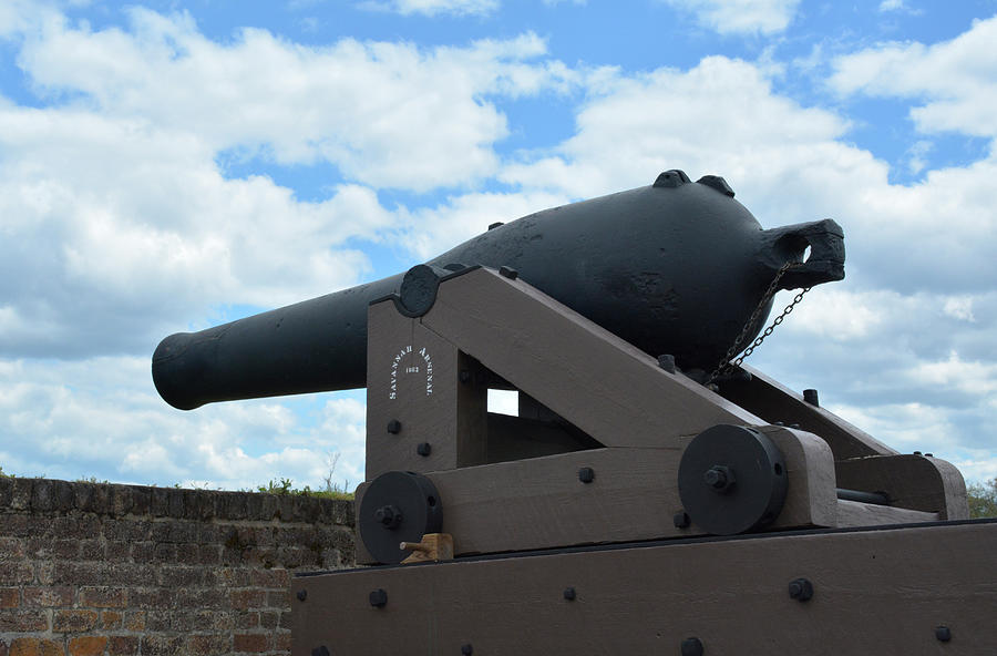Fort Jackson Savannah Skyward Cannon Photograph by Bruce Gourley Fort Jackson Savannah Skyward Cannon Photograph by Bruce Gourley
