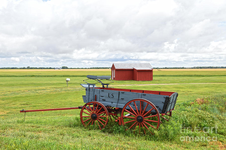 Fort Larned Wagon Photograph