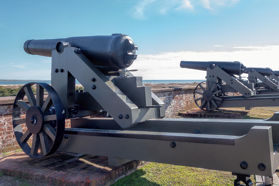 Fort Macon Cannons - 2 Photograph by Rudy Umans