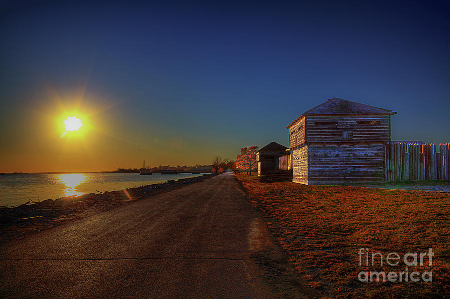 Sunset Photograph - Fort Madison  by Larry Braun