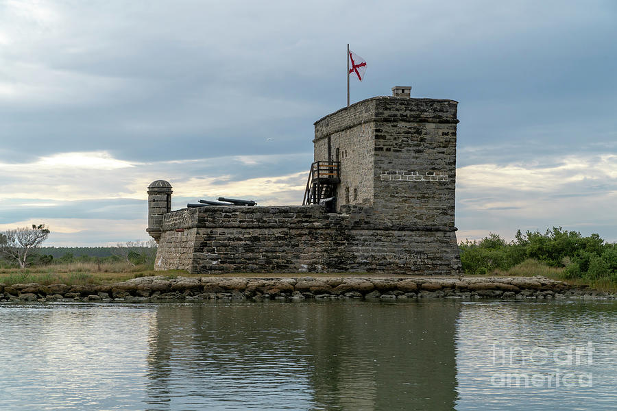Fort Matanzas National Monument on the Matanzas River near St Au Photograph by William Kuta