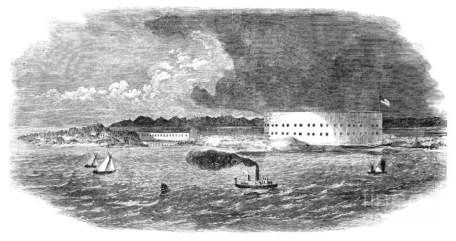 Fort McRee, 1861 Drawing by Granger