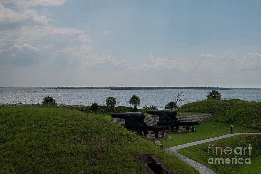 Fort Moultrie - Fort Sumter - Charleston Harbor Photograph by Dale Powell