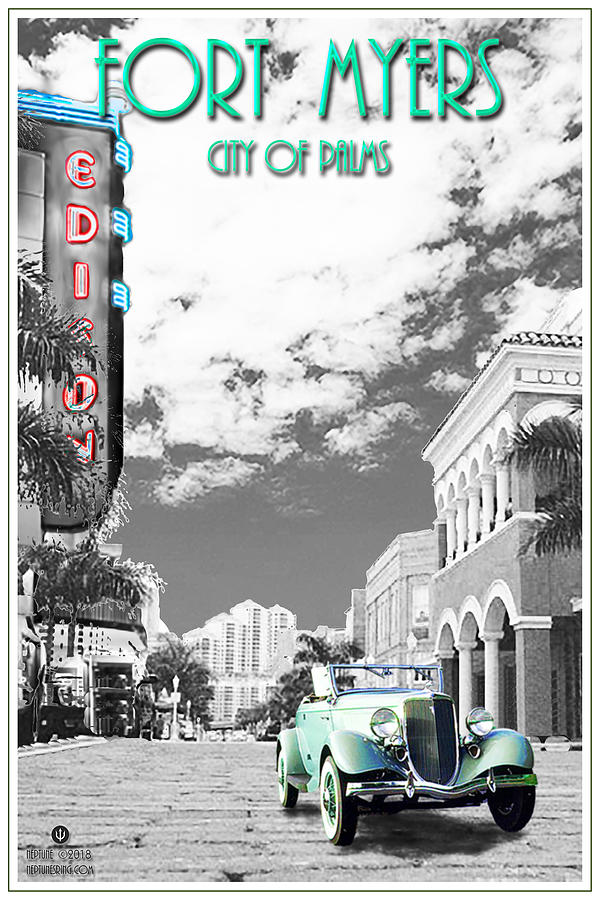 Fort Myers Digital Art - Fort Myers by Jason Neptune Fort Myers Digital Art - Fort Myers by Jason Neptune