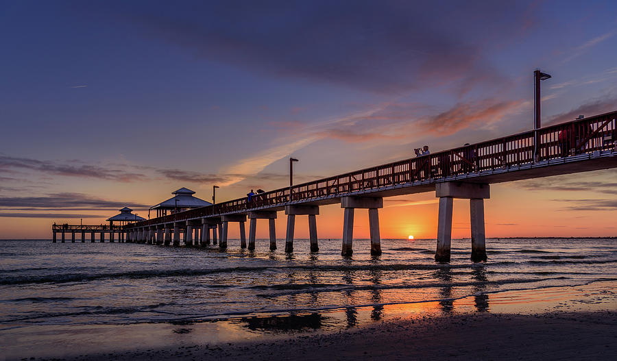 Fort Myers Sunset Beach Photograph by Dee Potter