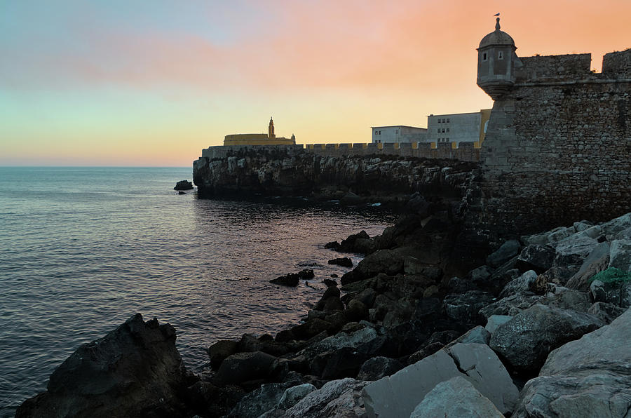 Fort of Peniche and Sea Photograph by Angelo DeVal
