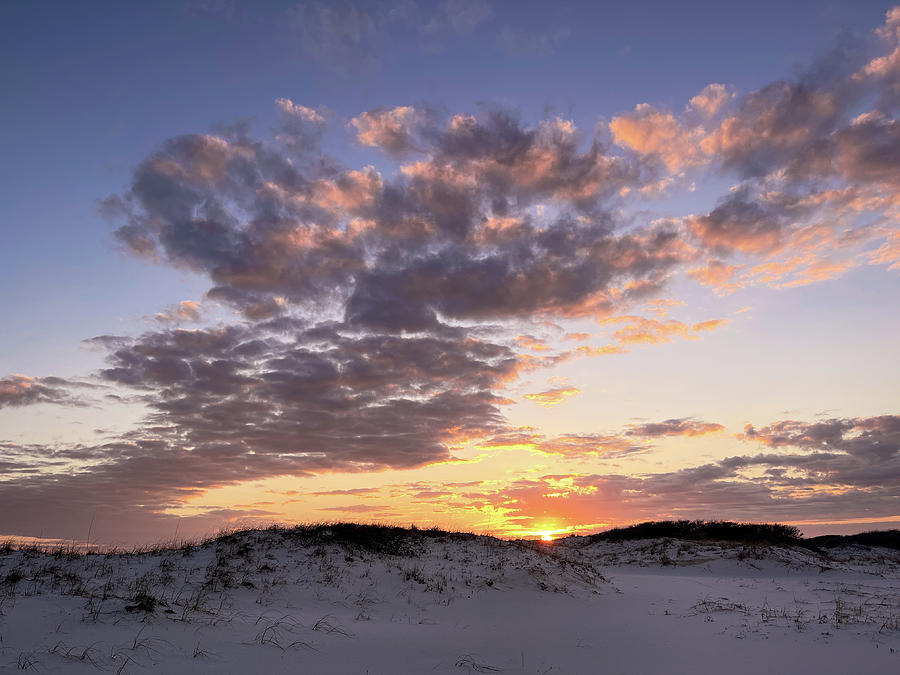 Fort Pickens Beach Sunset, Gulf Island National Seashore, Florida Photograph by Dawna Moore Photography