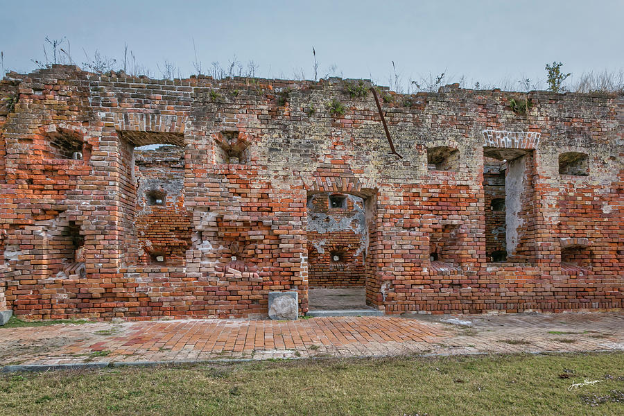 Fort Pike Brick Ruin Photograph by Jurgen Lorenzen
