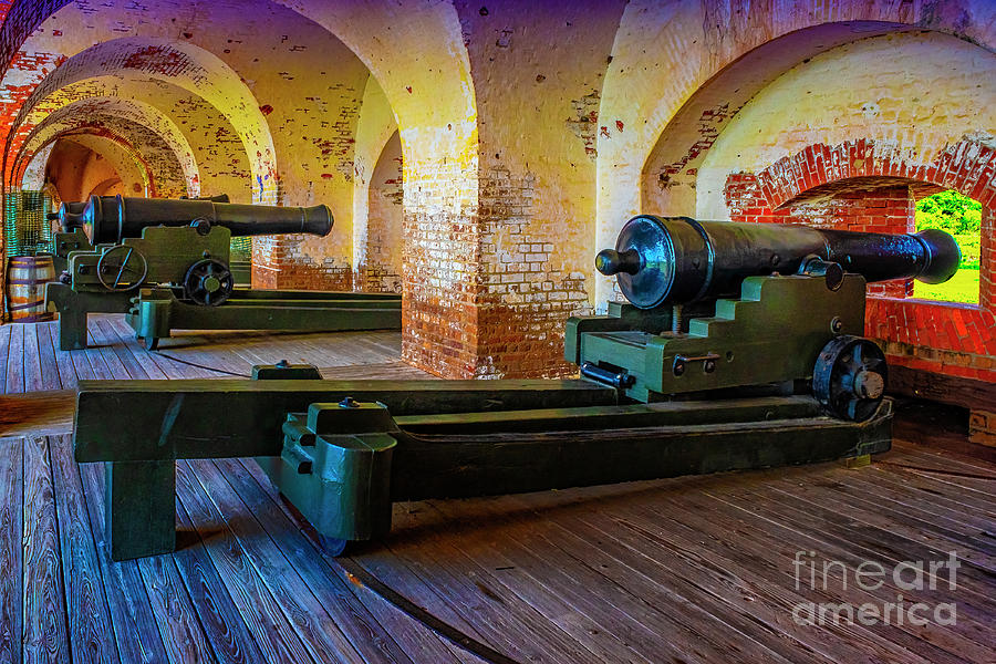 Fort Pulaski Guns Photograph by Nick Zelinsky Jr