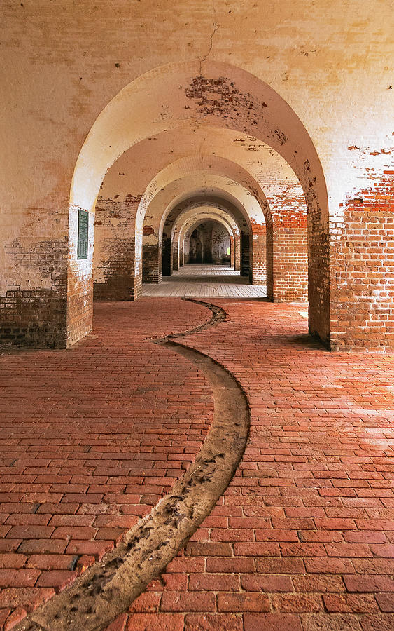 Fort Pulaski Interior Hallway Photograph by Carolyn Derstine