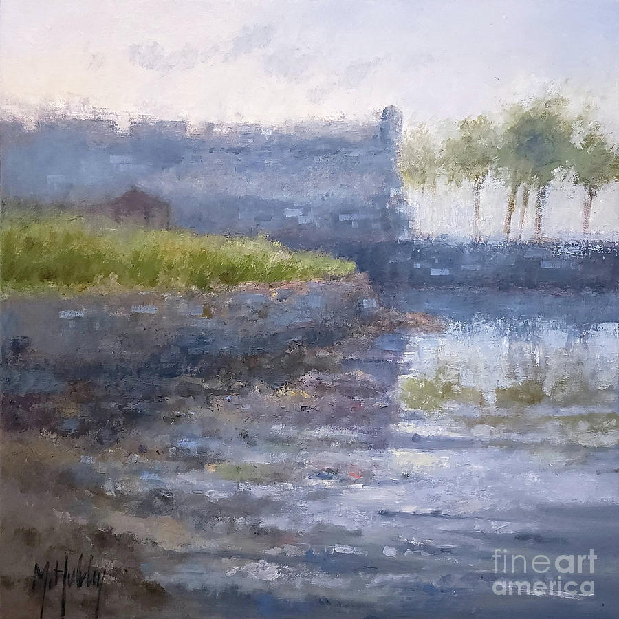Fort Reflections Painting by Mary Hubley