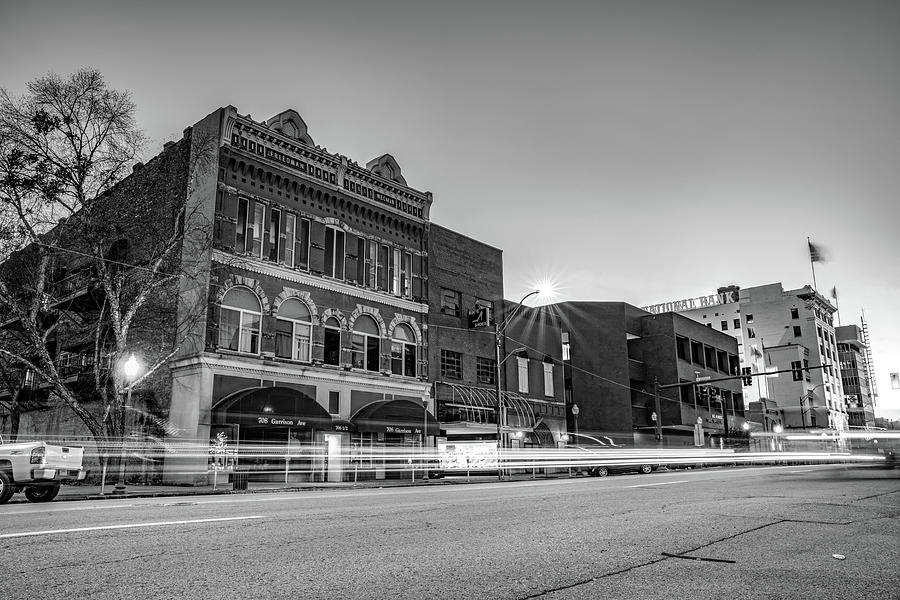 Fort Smith Skyline In Black And White Photograph by Gregory Ballos