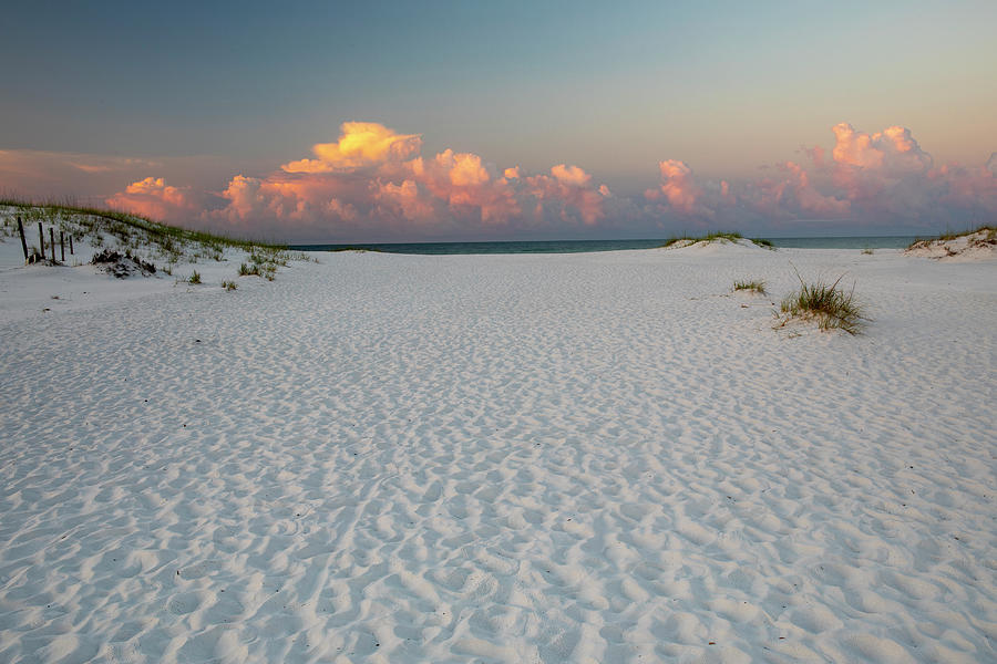 Pastel Landscape Photograph - Fort Walton Beach White Sand Sunrise by Dan Sproul