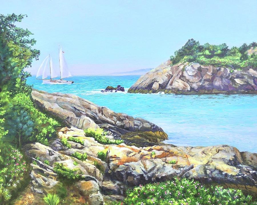 Fort Wetherill Jamestown RI Painting by Patty Kay Hall