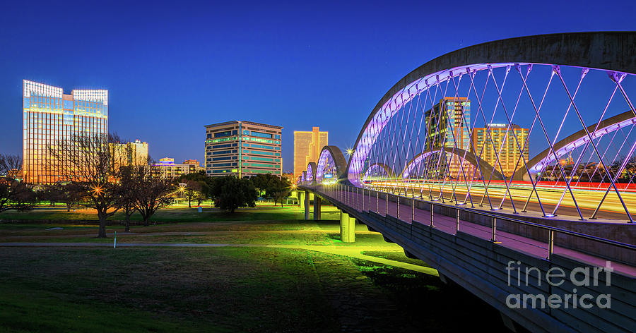 Dallas Photograph - Fort Worth Bridge by Inge Johnsson