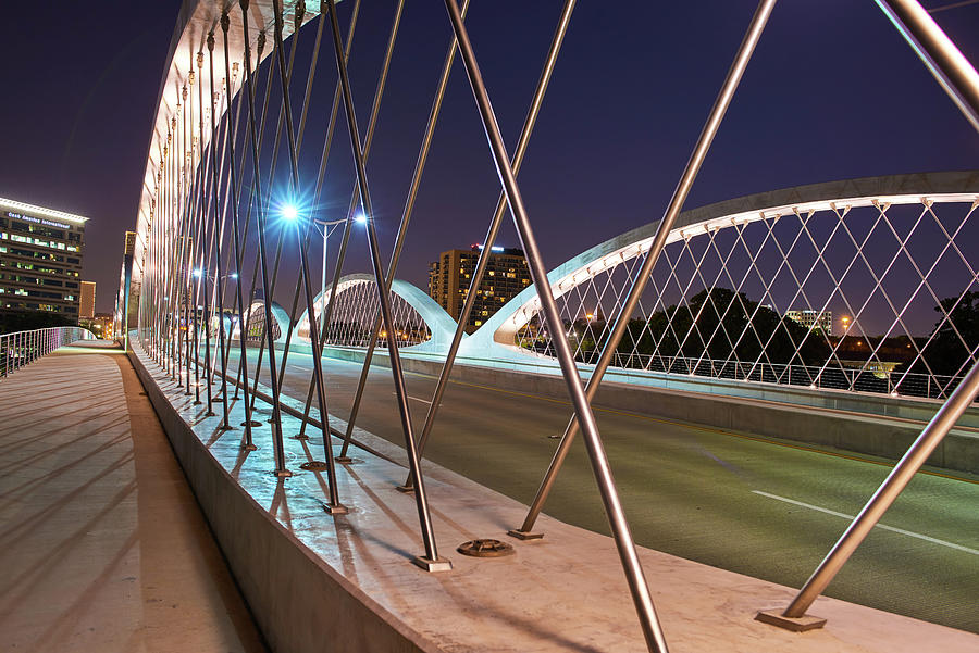 Fort Worth Seventh Street Bridge Close-up. Photograph by Rospotte