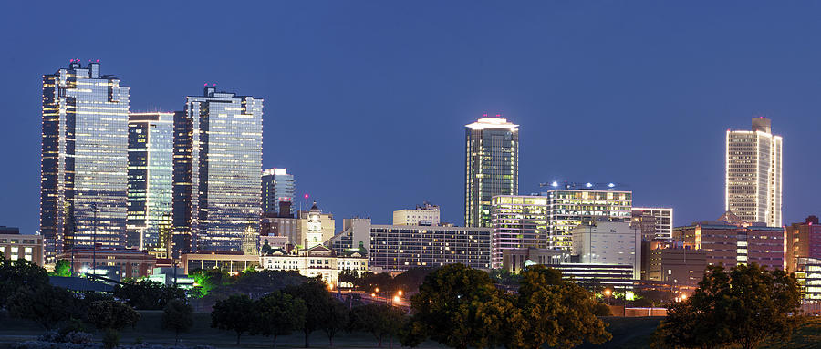 Fort Worth Skyline Pano V3 062520 Photograph by Rospotte Photography ...