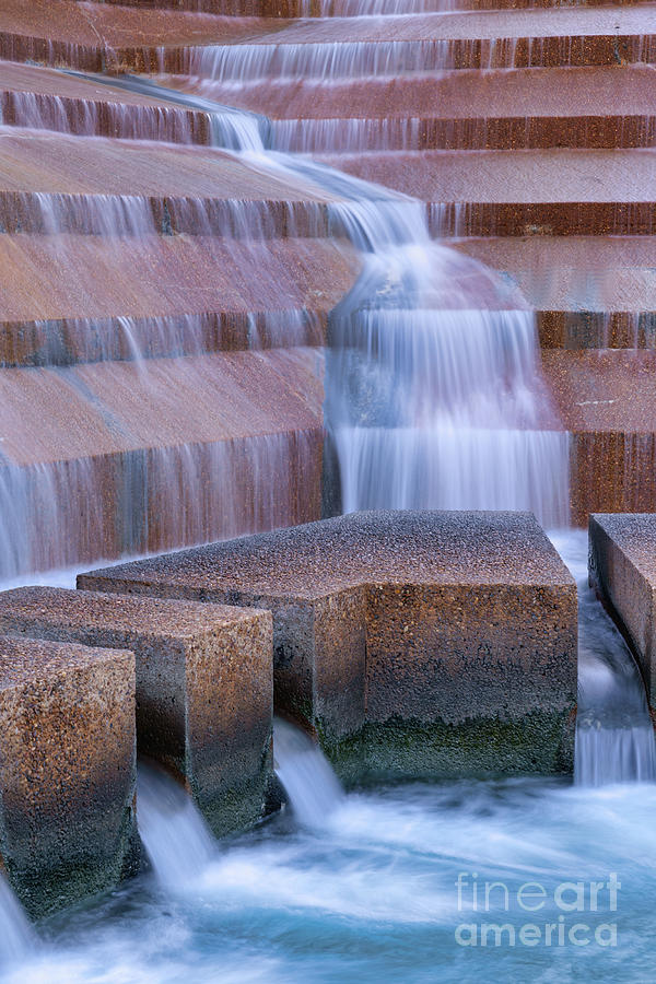 Fort Worth Water Garden Vertical Photograph by Bee Creek Photography - Tod and Cynthia