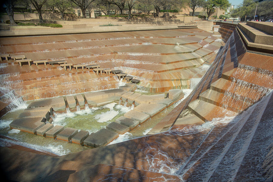 Fort Worth Water Gardens Photograph by Ray Devlin