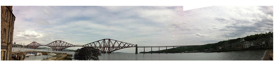 Bridge Digital Art - Forth Bridge, Queensferry Edinburgh. by Grant Wilson