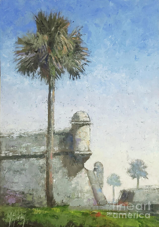 Fortress Palm Painting by Mary Hubley